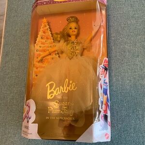 Vintage Mattel Barbie Sugar Plum Fairy Doll - White and Gold
